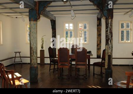 Interior Of A Historic Country Cottage In Hessenpark Neu-Anspach Hesse Germany On A Beautiful Autumn Day Stock Photo