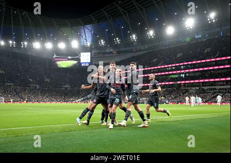 London, UK. 26th Jan, 2024. during the Spurs vs Manchester City FA Cup 4th Round Tie at the Tottenham Hotspur Stadium London. This Image is for EDITORIAL USE ONLY. Licence required from the the Football DataCo for any other use. Credit: MARTIN DALTON/Alamy Live News Stock Photo