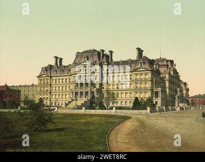 Eisenhower Executive Office Building (State, War, and Navy Building), Washington, D.C. 1898. Stock Photo