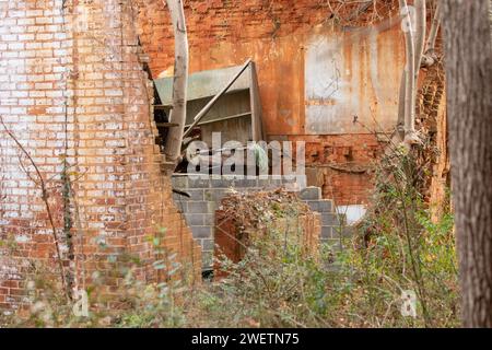 Abandoned Brick Building Stock Photo