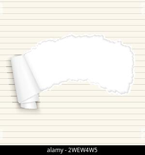 torn-paper with copy space Stock Vector