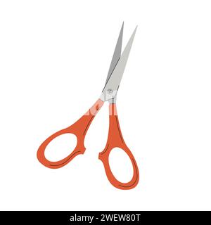Scissors. A professional tool for hairdressing, grooming salon, needlework. A flat vector illustration isolated on a white background Stock Vector