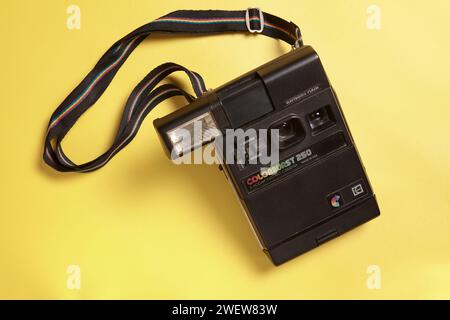 a Colorburst 250 series instant camera with the Kodak brand made in the United States Stock Photo