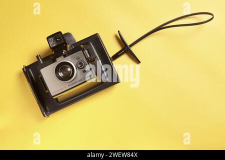 a vintage Polaroid instant camera Stock Photo