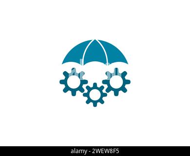 Risk management, warning icon. Vector illustration. Stock Vector