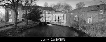 Fakenham mill on the river Wensum, Fakenham town, Norfolk County, England, UK Stock Photo