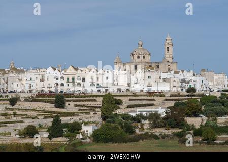 View of Locorotondo in Puglia region, Bari Province, Italy Stock Photo