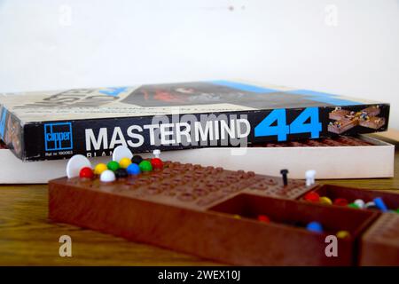 Mastermind 44 strategy code breaking board game. Retro family code ...