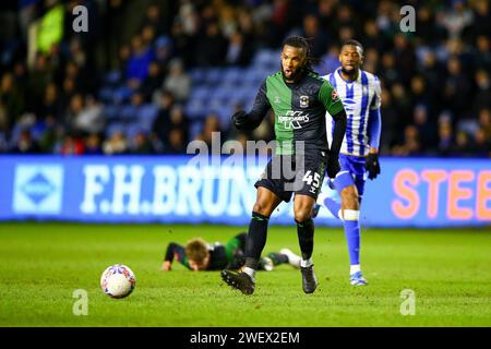 Hillsborough Stadium, Sheffield, England - 26th January 2024 Kasey Palmer (45) of Coventry City - during the game Sheffield Wednesday v Coventry City, Emirates FA Cup, 2023/24, Hillsborough Stadium, Sheffield, England - 26th January 2024  Credit: Arthur Haigh/WhiteRosePhotos/Alamy Live News Stock Photo