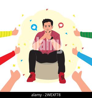 People and communication concept. Flat style vector illustration Stock Vector