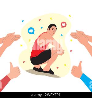 People and communication concept. Flat style vector illustration Stock Vector