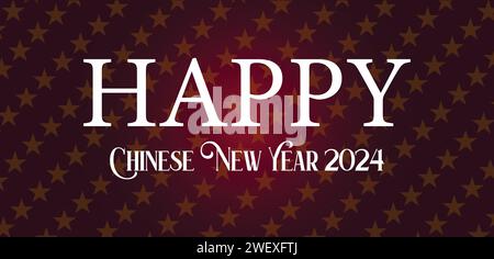 Happy Chinese New Year Text illustration design Stock Vector