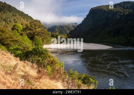 Buller river gorge in the northwest of the South island of New Zealand Stock Photo