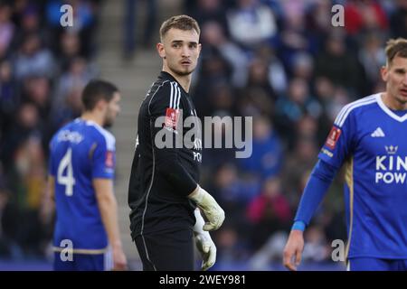 Leicester, UK. 27th Jan, 2024. Jakub Stolarczyk (LC) at the Leicester City v Birmingham City EPL Championship match, at the King Power Stadium, Leicester, UK on 27th January, 2024. Credit: Paul Marriott/Alamy Live News Stock Photo