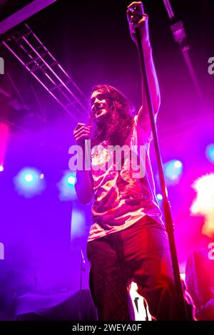 Milan Italy. 25th Jan 2024. The American band MAYDAY PARADE performs live onstage at Fabrique opening the show of Simple Plan. Stock Photo