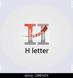 H Letter Icon Design Single Isolated Logo Design Brand Corporate Identity Various Colors Editable Template Vector Monogram Emblem Illustration Brand Stock Vector