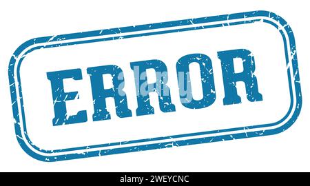 error stamp. error rectangular stamp isolated on white background Stock Vector