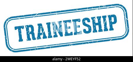 traineeship stamp. traineeship rectangular stamp isolated on white background Stock Vector