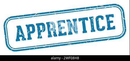 apprentice stamp. apprentice rectangular stamp isolated on white background Stock Vector