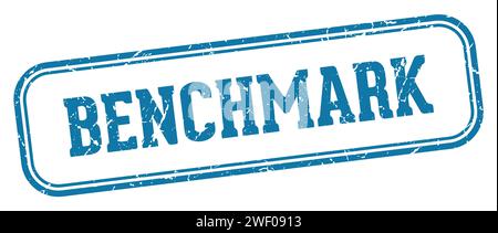 benchmark stamp. benchmark rectangular stamp isolated on white background Stock Vector