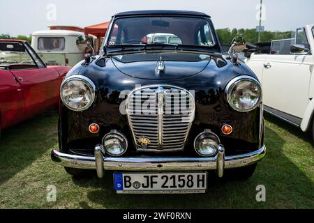 WERDER (HAVEL), GERMANY - MAY 20, 2023: The small family car Austin A35. Oldtimer - Festival Werder Classics 2023 Stock Photo