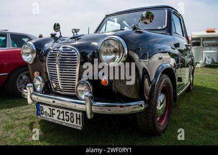 WERDER (HAVEL), GERMANY - MAY 20, 2023: The small family car Austin A35. Oldtimer - Festival Werder Classics 2023 Stock Photo