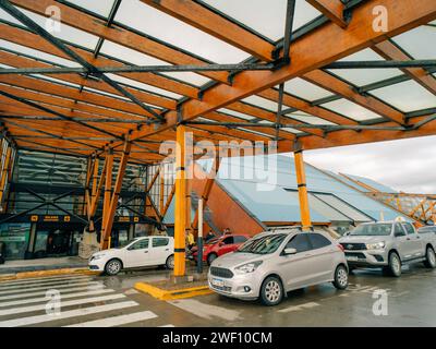 USHUAIA, ARGENTINA - dec 2th 2023 - Interior view of malvinas argentinas ushuaia international airport. High quality photo Stock Photo