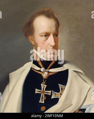 Anton Einsle - Archduke Anton Victor, portrait in uniform with the Grand Master’s Cross of the Teutonic Order. Stock Photo