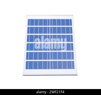 Solar power panel is isolated on white background with clipping path. Stock Photo