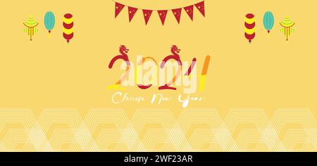 2024 Chinese New Year wallpapers and backgrounds you can download and use on your smartphone, tablet, or computer. Stock Vector