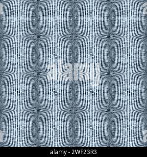 Abstract liquid dots background Psychedelic poster Seamless pattern Futuristic design element Vector illustration Isolated Stock Vector