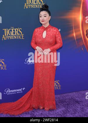 January 27, 2024, Hollyood, California, United States: Sherry Cola attends the Global Premiere Of Paramount+'s ''The Tiger's Apprentice' (Credit Image: © Billy Bennight/ZUMA Press Wire) EDITORIAL USAGE ONLY! Not for Commercial USAGE! Stock Photo