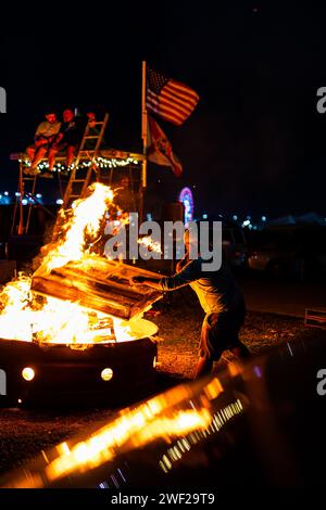 Daytona Beach, Etats Unis. 27th Jan, 2024. Ambiance during the Rolex 24 at Daytona, 1st round of the 2024 IMSA WeatherTech SportsCar Championship, from January 23 to 28, 2024 on the Daytona International Speedway in Daytona Beach, Florida, United States of America - Photo Javier Jimenez/DPPI Credit: DPPI Media/Alamy Live News Stock Photo