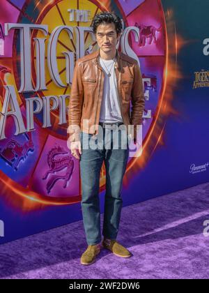 January 27, 2024, Hollyood, California, United States: Tony Chung attends the Global Premiere Of Paramount+'s ''The Tiger's Apprentice' (Credit Image: © Billy Bennight/ZUMA Press Wire) EDITORIAL USAGE ONLY! Not for Commercial USAGE! Stock Photo