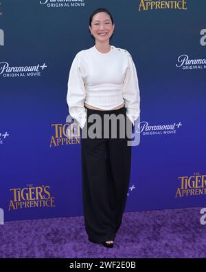 January 27, 2024, Hollyood, California, United States: Jeenie attends the Global Premiere Of Paramount+'s ''The Tiger's Apprentice' (Credit Image: © Billy Bennight/ZUMA Press Wire) EDITORIAL USAGE ONLY! Not for Commercial USAGE! Stock Photo