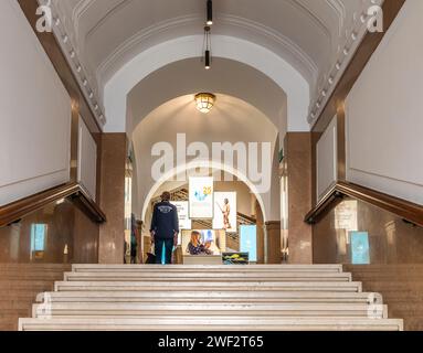 South Tyrol Museum of Archaeology. entrance to the famous Museum dedicated to the Similaun mummy (Otzi) - Bolzano, South Tyrol, northern Italy, Juni 1 Stock Photo