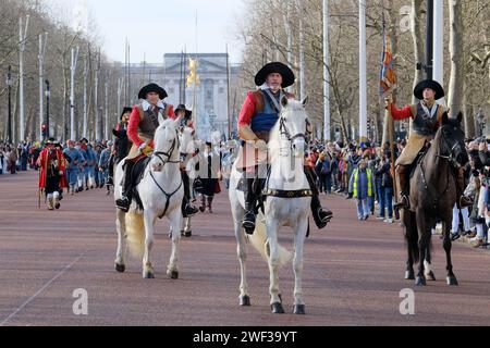 The Mall, London, UK. 28th Jan 2024. Stock Photo