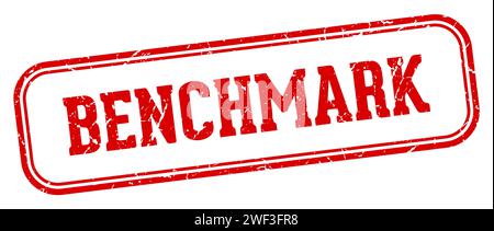 benchmark stamp. benchmark rectangular stamp isolated on white background Stock Vector