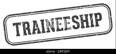 traineeship stamp. traineeship rectangular stamp isolated on white background Stock Vector
