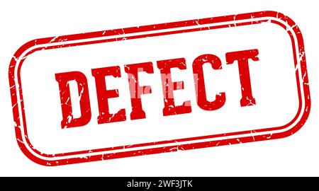 defect stamp. defect rectangular stamp isolated on white background ...