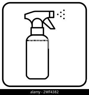 Spray bottle vector icon for app or website button Stock Vector