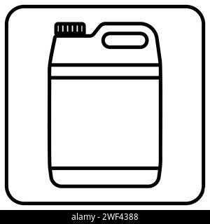 Jerry can vector icon, button for website and app Stock Vector