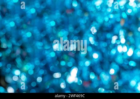 Abstract blue bokeh defocused background. Stock Photo