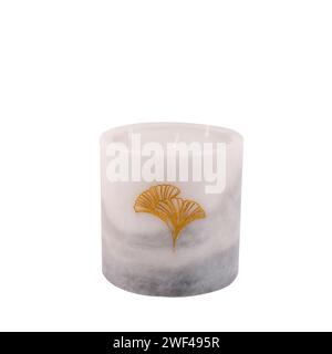 luxury decorative candle holder isolated on white Stock Photo