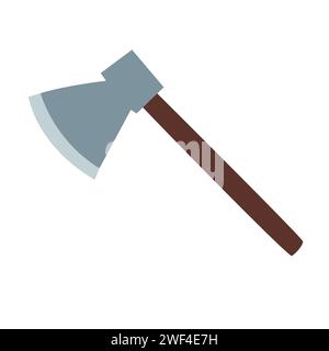 Colorful Axe Icon Vector Illustration Stock Vector