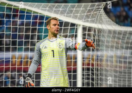 Leipzig, Germany – November 15, 2018. Germany national football team goalkeeper Manuel Neuer during international friendly Germany vs Russia (3-0) Stock Photo