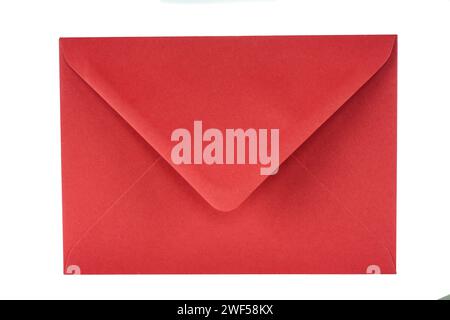Red envelope isolated on white background Stock Photo