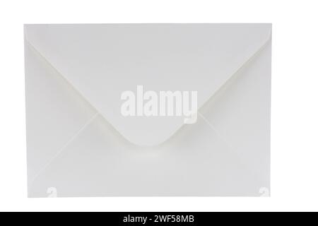 White envelope isolated on white background Stock Photo