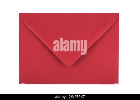 Red envelope isolated on white background Stock Photo