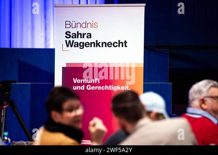 Symbolbild Logo Partei Buendnis Sahra Wagenknecht Logo der neuen Partei Buendnis Sahra Wagenknecht BSW-Partei Berlin Berlin Deutschland *** Symbolic image Logo Party Buendnis Sahra Wagenknecht Logo of the new party Buendnis Sahra Wagenknecht BSW Party Berlin Berlin Germany Stock Photo